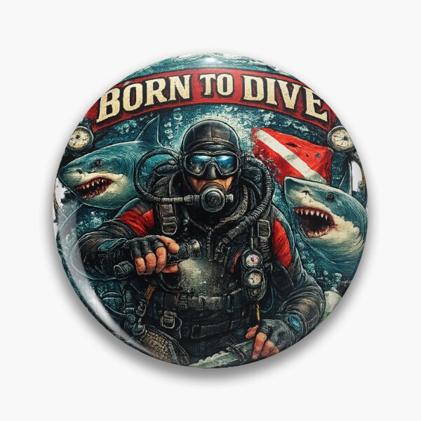 Item preview, Born To Dive designed and sold by Looplk.