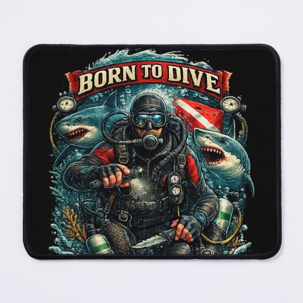 Item preview, Born To Dive designed and sold by Looplk.