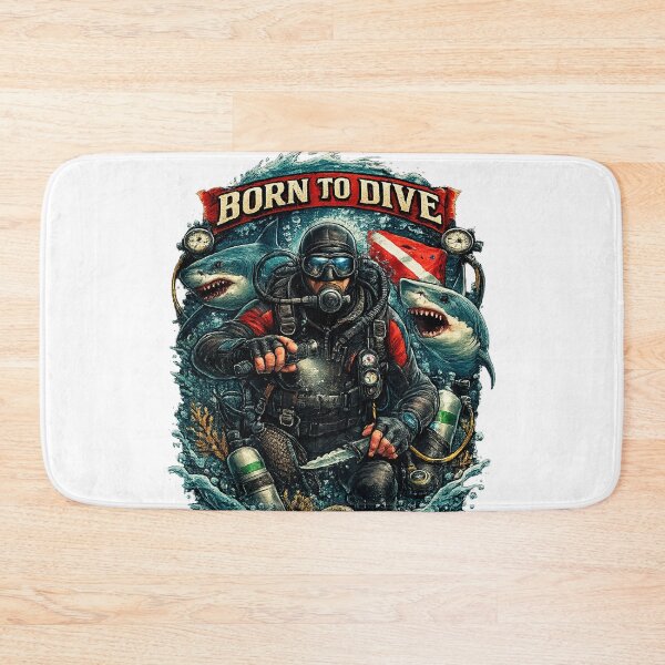 Item preview, Born To Dive designed and sold by Looplk.