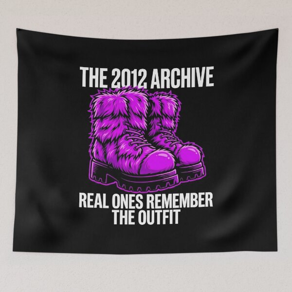 Item preview, Y2K Vibe Purple Fuzzy Boots Archive designed and sold by SplashTastic.