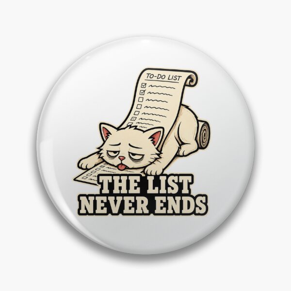 Item preview, Funny Teacher Gift Overwhelmed Cat To Do List Humor designed and sold by Gentlestate.