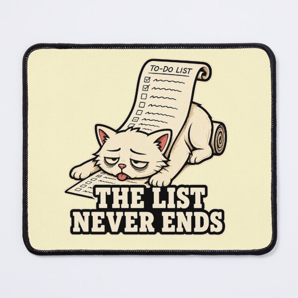Item preview, Funny Teacher Gift Overwhelmed Cat To Do List Humor designed and sold by Gentlestate.