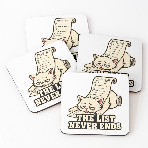 Item preview, Funny Teacher Gift Overwhelmed Cat To Do List Humor designed and sold by Gentlestate.