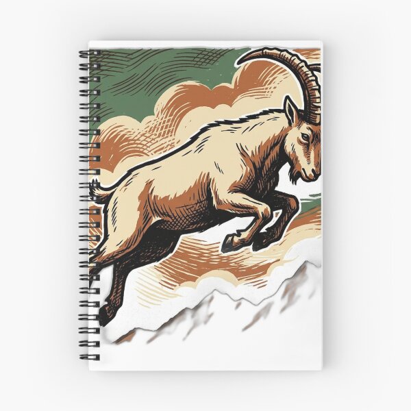 Item preview, Trail Running Feral Goat Sprint Mountain Shirt designed and sold by FoxglovePress.