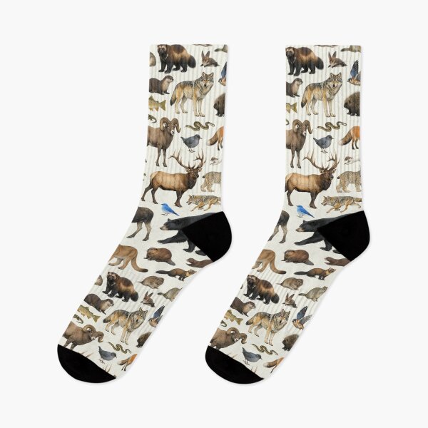 Item preview, Animals of Yellowstone National Park Retro Identification Chart designed and sold by kakarikihill.