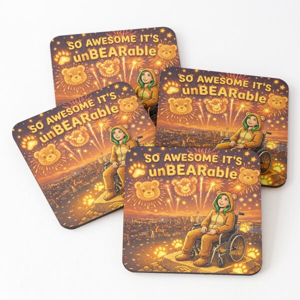 Item preview, so awesome it's unBEARable designed and sold by Abiunplugged.