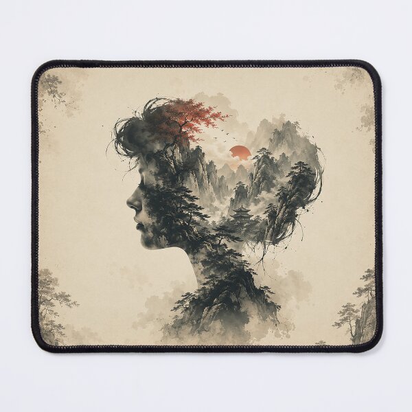 Item preview, Whispers Of The Mind Between Ancient Mountains designed and sold by nikkolaus.