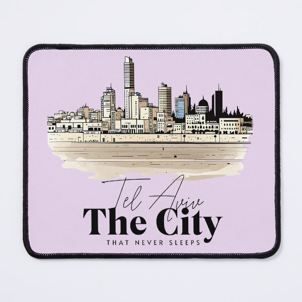 Item preview, Tel Aviv Skyline Art - The City That Never Sleeps designed and sold by HeHeStudio.