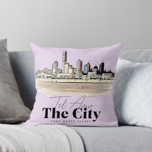 Item preview, Tel Aviv Skyline Art - The City That Never Sleeps designed and sold by HeHeStudio.