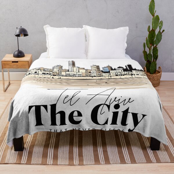 Item preview, Tel Aviv Skyline Art - The City That Never Sleeps designed and sold by HeHeStudio.