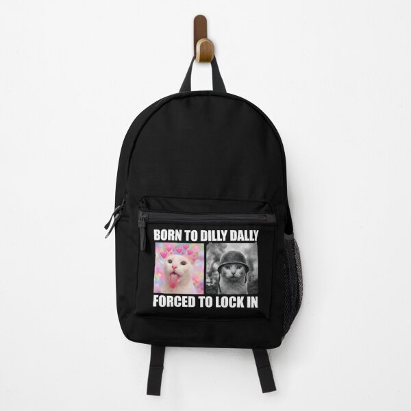 Item preview, Born To Dilly Dally Cat Meme designed and sold by LunaMagicStudio.