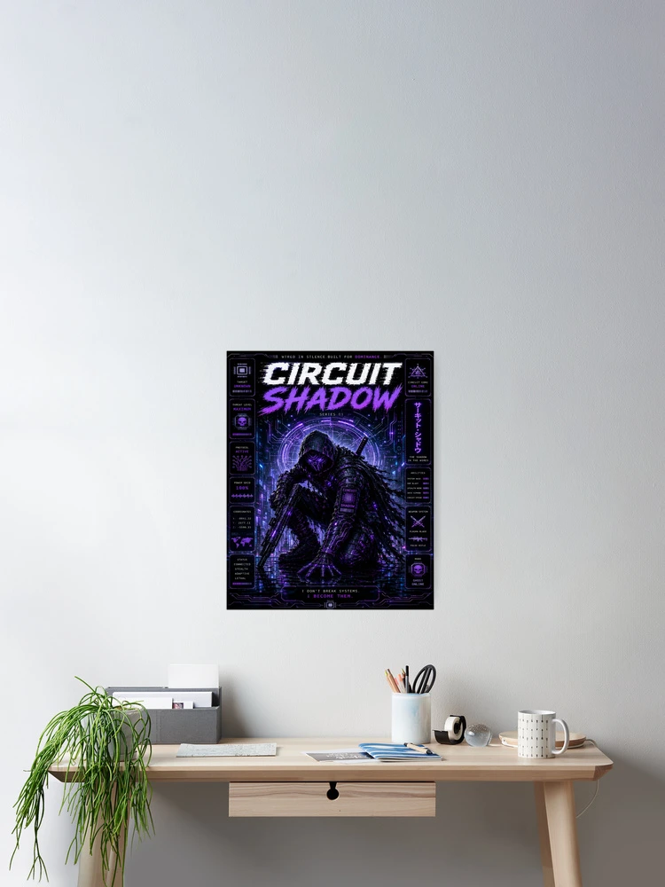 Thumbnail 2 of 3, Poster, Circuit Shadow designed and sold by RiteshCenter .