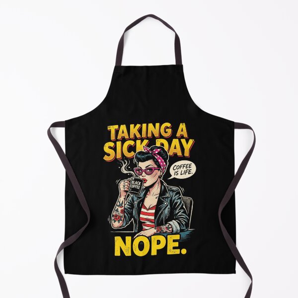 Item preview, Funny Sick Day Nope Coffee Is Life Retro Pinup Rebel Woman Sarcastic Gift designed and sold by graphixpolash.