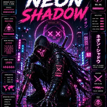 Artwork thumbnail, Neon Shadow by RiteshCenter