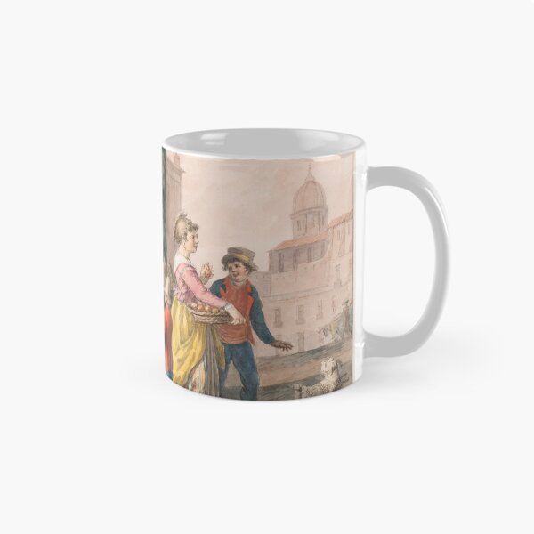 Item preview, Christmas Market in Naples Vintage Italian Street Scene 1828 designed and sold by Ariadne-Creates.