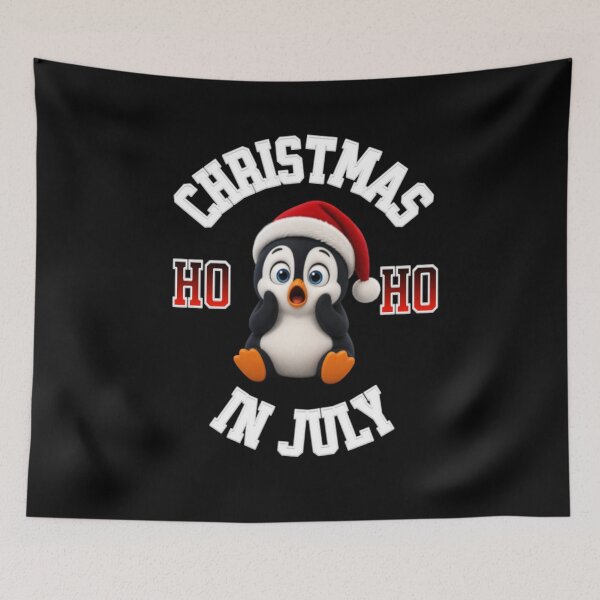 Item preview, Christmas in July Penguin  designed and sold by TheEndDesign.