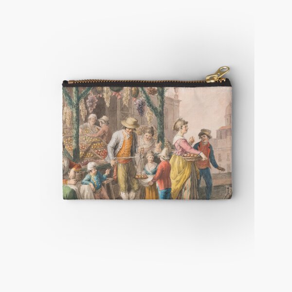 Item preview, Christmas Market in Naples Vintage Italian Street Scene 1828 designed and sold by Ariadne-Creates.