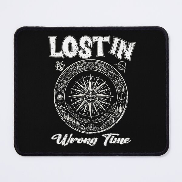 Item preview, Lost In Wrong Time Compass Graphic Vintage Adventure Navigation TimeTravel time traveler sci fi designed and sold by Jt41.