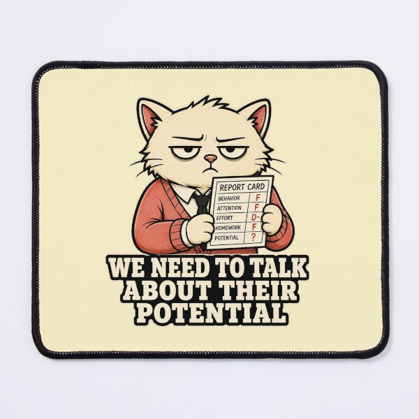 Item preview, Funny Teacher Gift Sarcastic Cat Report Card Humor designed and sold by Gentlestate.