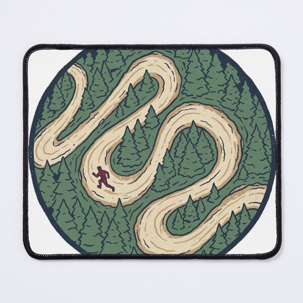 Item preview, Trail Running Switchback Mountain Runner Gift designed and sold by FoxglovePress.