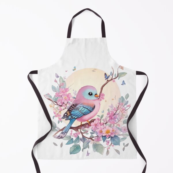 Item preview, Charming pastel bird with coffee design – spring motif for alert, curious & cheerful home vibes designed and sold by CoolContent Factory.