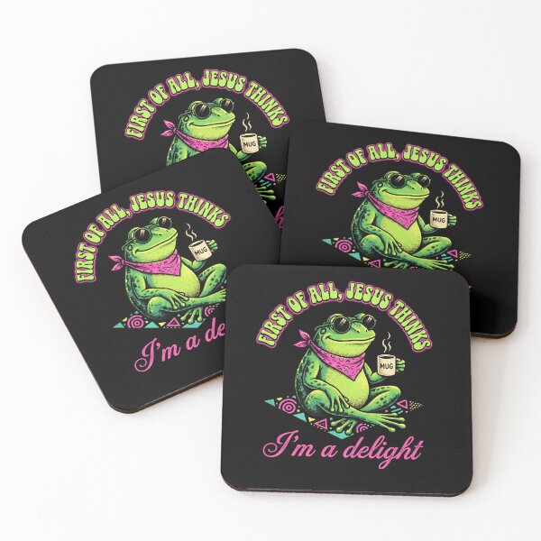 Item preview, Funny Frog Coffee Mug Sarcastic Christian Humor Cool Retro Neon Gift  designed and sold by graphixpolash.