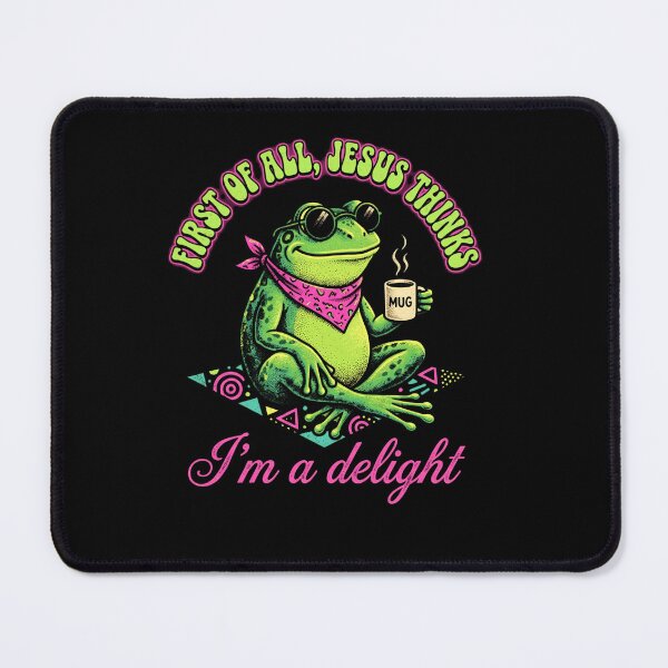 Item preview, Funny Frog Coffee Mug Sarcastic Christian Humor Cool Retro Neon Gift  designed and sold by graphixpolash.