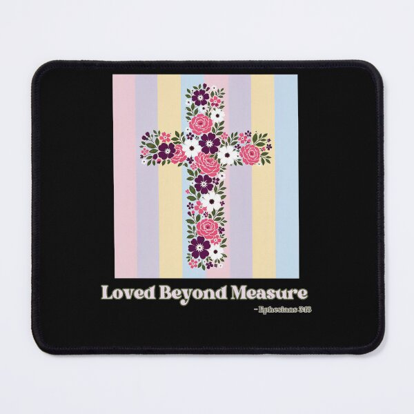 Item preview, Pastel Floral Cross Loved Beyond Measure designed and sold by NSB-Design.