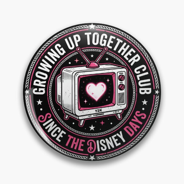 Item preview, Y2K TV Club Heart Sparkles Badge designed and sold by SplashTastic.
