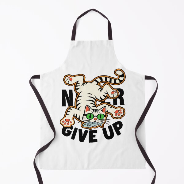 Item preview, Funny Cat Never Give Up designed and sold by SugarCore.