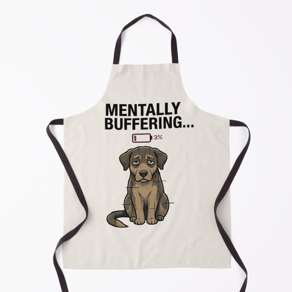 Item preview, Mentally Buffering Dog Vintage Wash Graphic Tee designed and sold by ZyxDes.