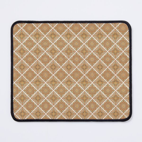 Item preview, Gold Green Moroccan Moorish Floral Pattern designed and sold by SplashTastic.