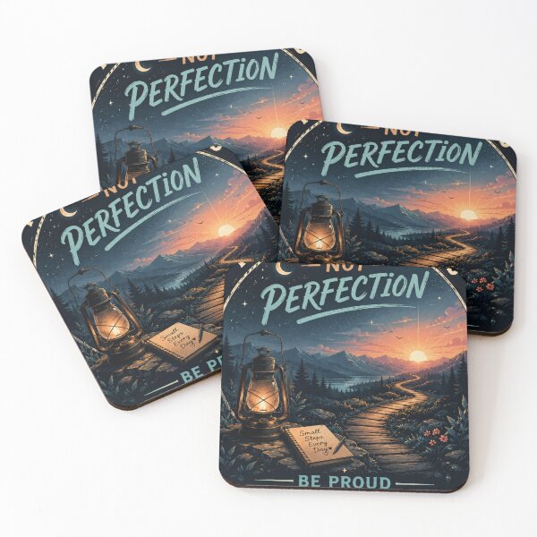 Item preview, Focus On Progress Not Perfection Motivation designed and sold by mr.bardook.