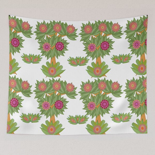 Item preview, Decorative Floral Tree Seamless Pattern Background with Stylized Nature Elements designed and sold by Ei-Ei.