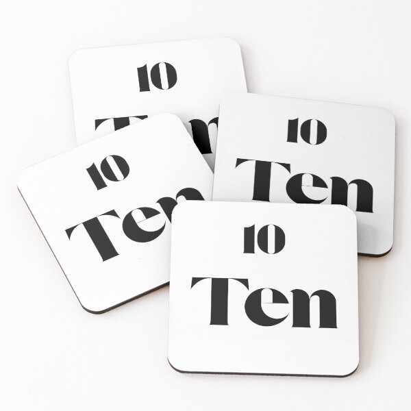 Item preview, Minimalist Bold Number 10 Ten Typography Streetwear Design designed and sold by Nova Blend.