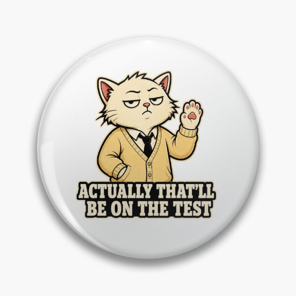 Item preview, Funny Teacher Gift Sarcastic Cat Exam Humor Educator designed and sold by Gentlestate.