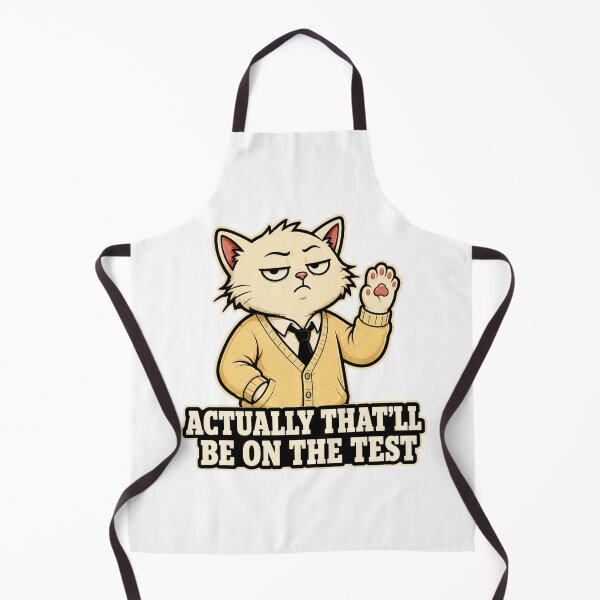 Item preview, Funny Teacher Gift Sarcastic Cat Exam Humor Educator designed and sold by Gentlestate.