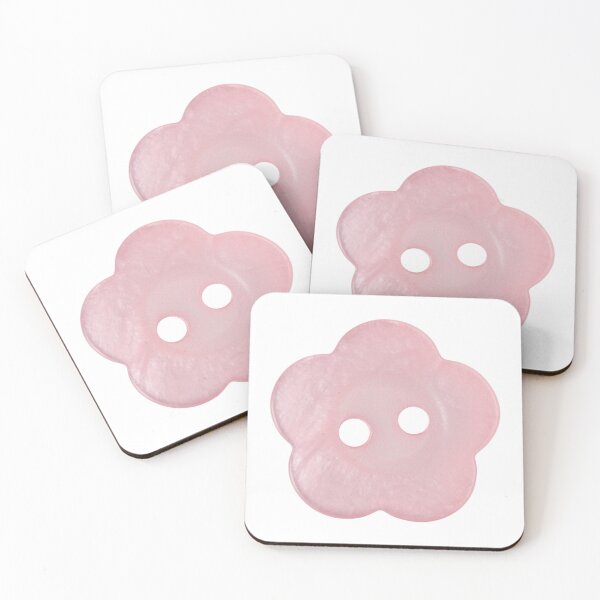 Item preview, pink flower button designed and sold by teethfairy.