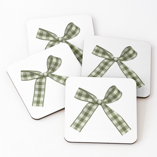 Item preview, green gingham bow designed and sold by teethfairy.