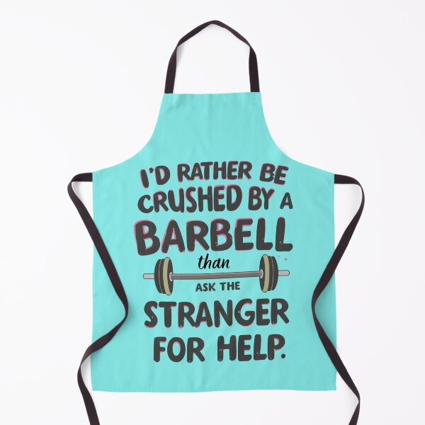 Item preview, Funny Introvert Gym Quote Shirt – I’d Rather Be Crushed by a Barbell Than Ask a Stranger for Help designed and sold by Sparkofart07.