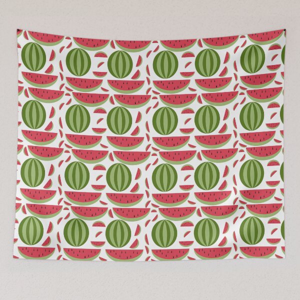 Item preview, Watermelon Seamless Pattern Background with Fresh Summer Fruit Illustration designed and sold by EiArtist.