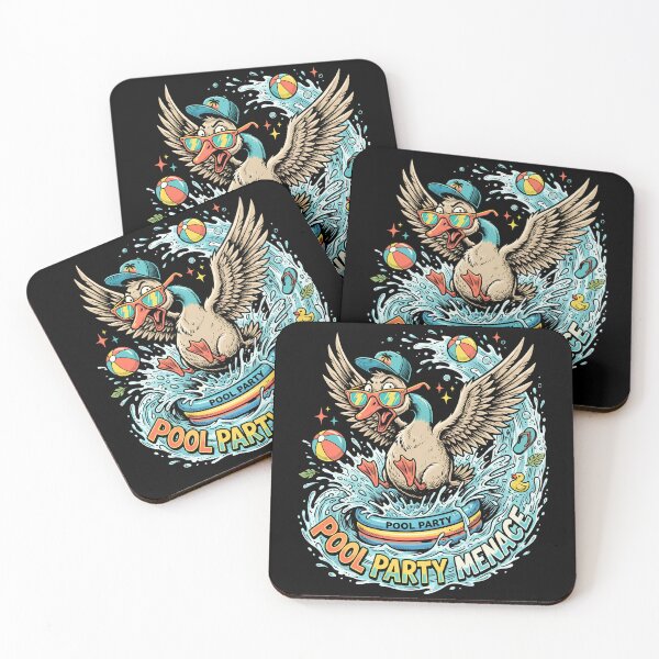 Item preview, Pool Party Menace – Funny Duck Summer Graphic designed and sold by BumbleBloom7.