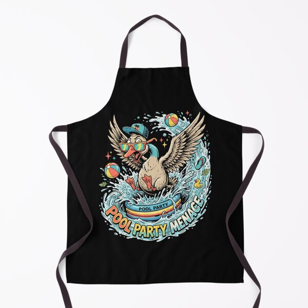 Item preview, Pool Party Menace – Funny Duck Summer Graphic designed and sold by BumbleBloom7.