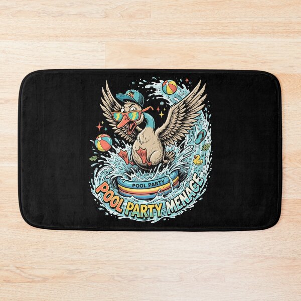Item preview, Pool Party Menace – Funny Duck Summer Graphic designed and sold by BumbleBloom7.
