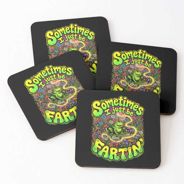 Item preview, Funny Farting Frog Mushroom Flower Groovy Neon Sarcastic Adult Humor designed and sold by graphixpolash.