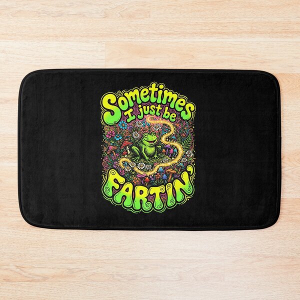 Item preview, Funny Farting Frog Mushroom Flower Groovy Neon Sarcastic Adult Humor designed and sold by graphixpolash.