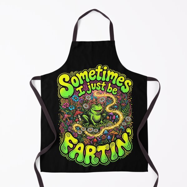 Item preview, Funny Farting Frog Mushroom Flower Groovy Neon Sarcastic Adult Humor designed and sold by graphixpolash.