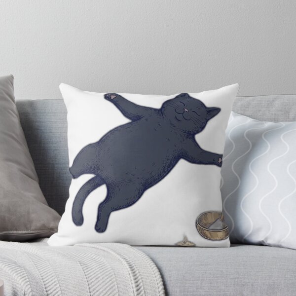 Item preview, Cat Yoga Savasana Black Cat Crystal Altar designed and sold by FoxglovePress.