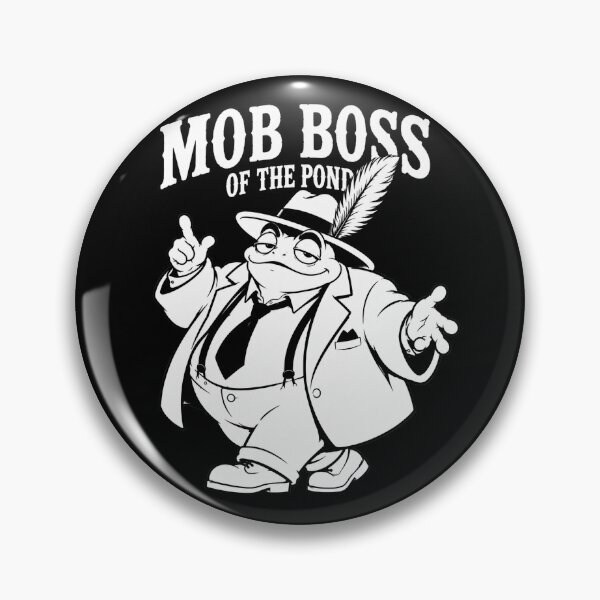 Item preview, Funny Mob Boss Frog Retro Gangster Animal designed and sold by JustLaughCo.