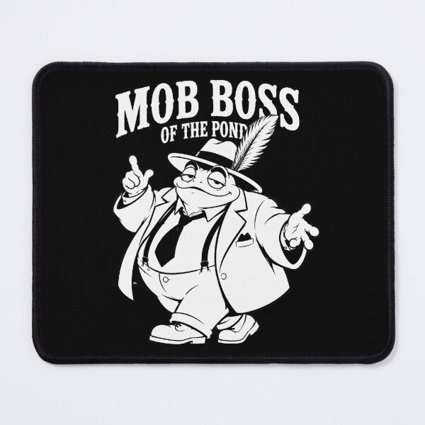 Item preview, Funny Mob Boss Frog Retro Gangster Animal designed and sold by JustLaughCo.